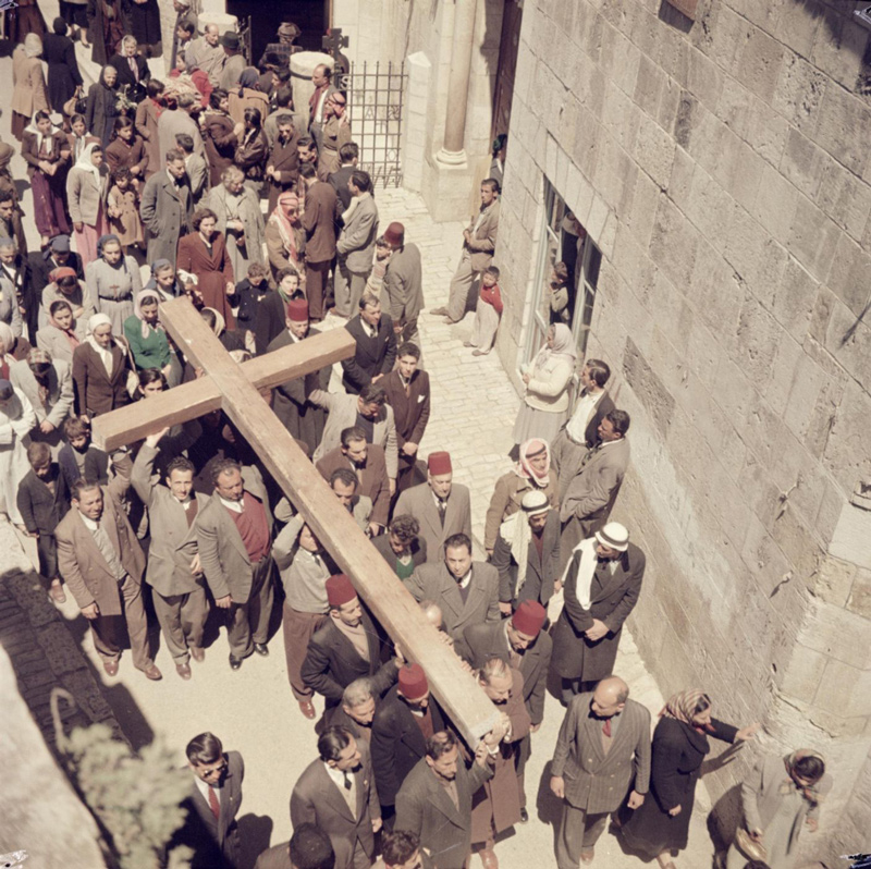The Via Dolorosa, in Jerusalem’s Old City, 1950.