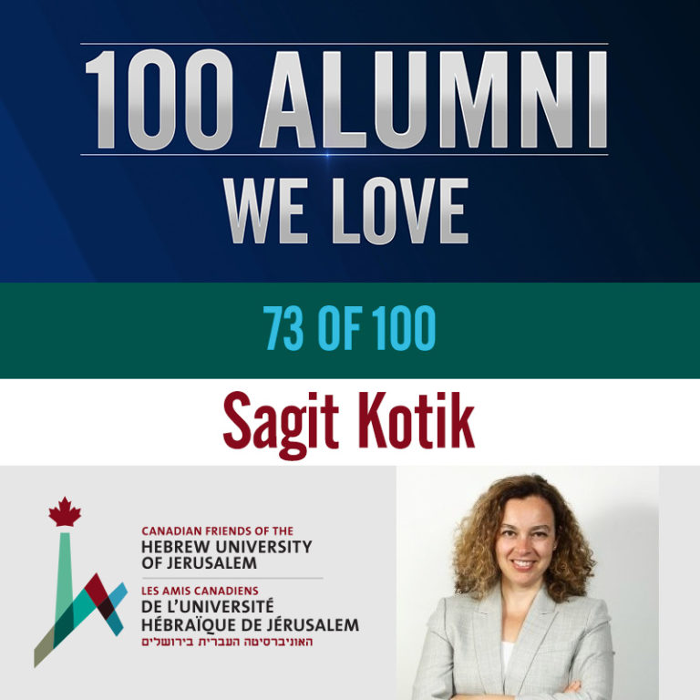 100 Alumni We Love - Sagit Kotik