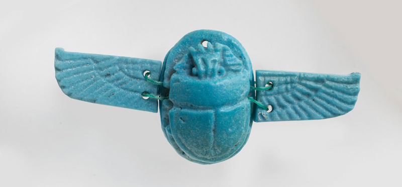 Winged scarab, seventh–fourth century B.C.E. In ancient Egyptian writing and art, the image of a scarab, expressed a whole concept of the afterlife and rebirth.