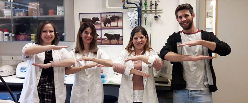 Photos of students in the Robert Smith Faculty of Agriculture, Food and Environment striking the Each for Equal pose as part of the 2020 year-long campaign of International Women’s Day.