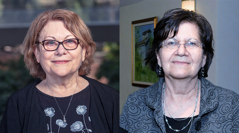 Dr. Hermona Soreq, (left), and Dr. Haya Lorberboum-Galski