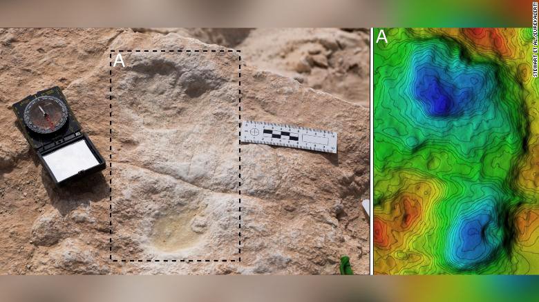 footprints in Saudi Arabia