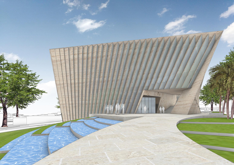 A rendering of the Einstein House planned for Hebrew University's Givat Ram campus; the cornerstone was laid on June 13, 2023.