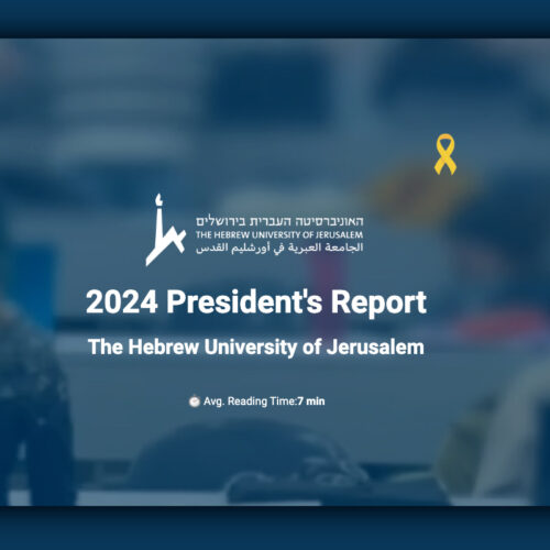 2024 President's Report - The Hebrew University of Jerusalem 