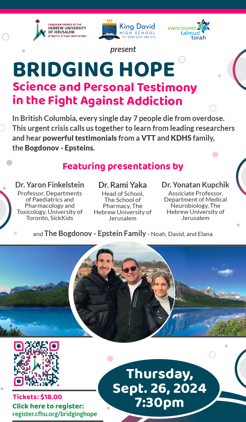 VANCOUVER - BRIDGING HOPE: Science and Personal Testimony in the Fight Against Addiction