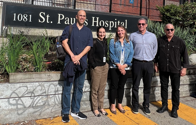 Standing from L to R: Prof. Kupchik, Dr. Vipler, Dr. Nolan, David Bogdonov and Prof. Yaka.