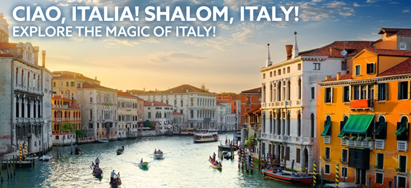 Ciao, Italia! Shalom, Italy!